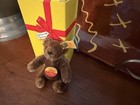 Vtg Steiff 3  Mini Dark Chocolate Brown Bendy Original Teddy Bear 0206 11 Nos