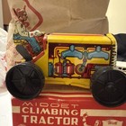 Marx Midget Climbing Tractor Tin Wind Up Toy Vintage   In Original Box