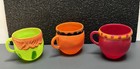 Funny Face 3 5    Plastic Drink Mugs  Lot Of 3 Different  Pillsbury 1970 