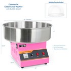 Vivo Pink Electric Commercial Cotton Candy Machine Floss Maker W  Bubble Shield