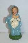 Vintage Italy Christmas Nativity Mary Mother Of God Paper Mache Chalk  