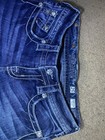 Miss Me Bootcut Jeans Blue Embellished Stretch Rhinestone Denim Women s