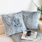 Throw Pillow Covers 2 Pcs Soft Luxury Decorative Cushion Case For Sofa Couch Bed