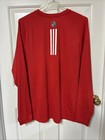 Detroit Red Wings Shirt Mens Xxl  Red Long Sleeve Adidas Nhl Hockey  Climalite
