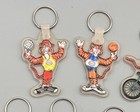 Esso Oil   Gas Promo Tiger Keychain Keyring Lot Of 7 - 2 5  Tall Vintage 1980 s