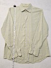 Banana Republic Light Green Plaid Dress Shirt