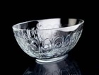 Baccarat Oval Centerpiece Bowl 14  Embossed Scroll Design Vintage Crystal Signed