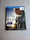 Elysium Movie Blu-ray   Dvd Disc Set  Matt Damon  Jodie Foster W  Slipcover