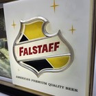 Vintage 1960s Falstaff Beer Lighted Standing Sign Moving Screen Advertisement