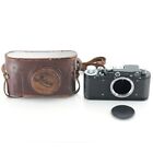 Leica Ii D Fed-zorki Copy Rangefinder Black Camera From Japan  exc 5 W case 