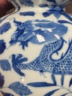 Chinese Porcelain Double Gourd Blue And White Dragon Vase 19th Century