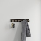 Key Tidy  1-pack  Matte Black Holder 14  Wall Mount Small Item Rack 7 Hooks