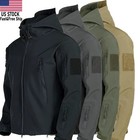 Mens Jacket Winter Warm Waterproof Hooded Combat Outdoor Tactical Coat Tops