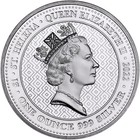 2022 1 Oz St  Helena Silver Queen   s Virtues Truth Coin  bu 