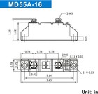 50 Amp Diodes 12v Blocking 110v And 120v Md 55a-16 to Prevent Backfeed use    