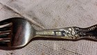 Vtg Wm Rogers   Son Victorian Rose Silverplate Baby Child Spoon Fork Lot 3 1954