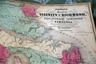 1869 Johnson s Antique Atlas Map Of Civil War-richmond-beautiful Handcoloring