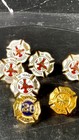 Assorted Lot Of Firefighter Years Of Service Pins And Other Items In Lot Of 9