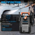 Versatile 2-in-1 Pressure Washer Steam Cleaner For Home Car Tile Carpet
