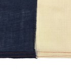 Vintage Wool French Flag Sewn Old Cloth France Tricolor Textile Art Decor