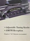 Mini Jukebox Transistor Radio Am fm By Lifelong Mib