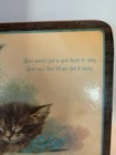Kittens Cats Hot Pad Plaque Wall Art Cork Inspirational Emerson  Friend Vintage