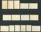 Sarawak 1955-59 1c- 5 Sg 188-202 Hinged Mint  cat    110 As U m   b  Gum Faults