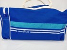 Goodyear Tires Racing Vintage Canvas   Vinyl  Sports Duffle Bag Blue  White