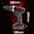 24v Electric Drill Cordless Fast Screwdriver Set Power Tool W 2 Battery charger