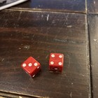 Las Vegas Fabulous Red Casino Dice - Pair Of 2 Dice  2 