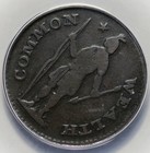 1787 Massachusetts Half Cent Colonial Copper  Anacs Vg-8