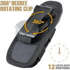 Tactical Flashlight Holster Duty Belt Pouch Rotatable Clip 360 Degree Holder Us 