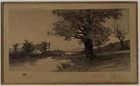 Ernest Roth Signed Etching Landscape Framed Art