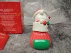 Avon Light Up Musical Teddy Bear In Stocking Christmas Ornament Vintage 1988