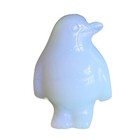 Carved Gemstone Crystal White Opalite Penguin Figurine Animal Carving 1 5  