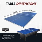 9 Ft Quick Set Table Tennis Conversion Top     Regulation Sized  Foldable  Dura   