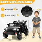 12v Battery Powered Kids Ride On Truck Car With Remote Electric Vehicles Black
