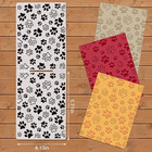 Dog Paw Print Background Plastic Embossing Folders For Card Making Pet Cat Paw P