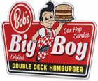 Bob s Big Boy Double Deck Hamburger Metal Sign - Vintage Bob s Big Boy Wall Art