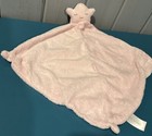 Angel Dear Pink Star Fleece Lovey Security Blanket Plush Baby Toy Knot Corners