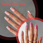 Short Coffin Nail Tips  504pcs Clear Full Cover Soft Gel  12 Sizes