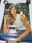Original Vtg 1977 Farrah Fawcett Flower White Shirt  Poster Pro Arts 14  509