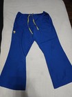 Jaanuu Unisex Medical Scrubs Set Blue   Gray Solid Pattern