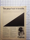 Ogilvie Specialists In Hair Care Test Shampoo Conditiiner Spray Print Ad 1969