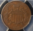 1864 Two Cent Piece   Small Motto   Pcgs Vg10   Get 5  Off At Checkout