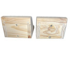 Wooden Corbels Pair Unfinished