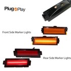 For 1981-1988 Chevy Monte Carlo Ss Amber Led Front   Red Rear Side Marker Lights