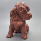 Vintage Red Mill Mfg Cocker Spaniel Puppy 189 Crushed Pecan Figurine Made In Usa
