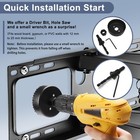 Yclyc 3in Black In-wall Tv Cable Management Kit - Wire Hiders For Wall