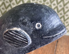  a Wolf Original  Sculpture Inuit Hunter Riding Whale Carving Hand Carved Canada